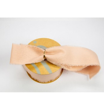 Rotolo nastro cotone sfragiato mm 25 x 15 m rosa antico NI119 27