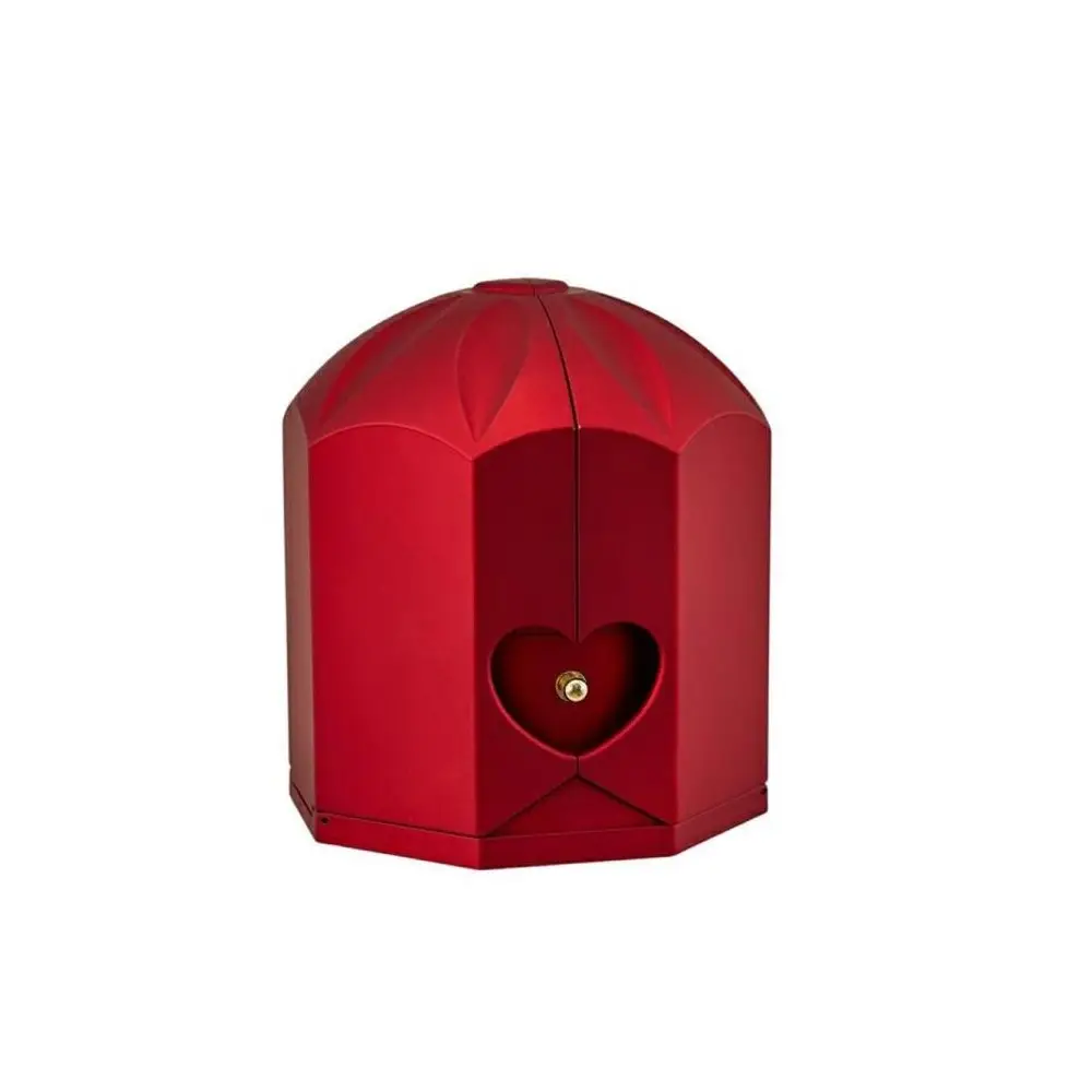 scatola surprise con led e rosa stabilizzata 12 x 12 x 13 cm 10181296