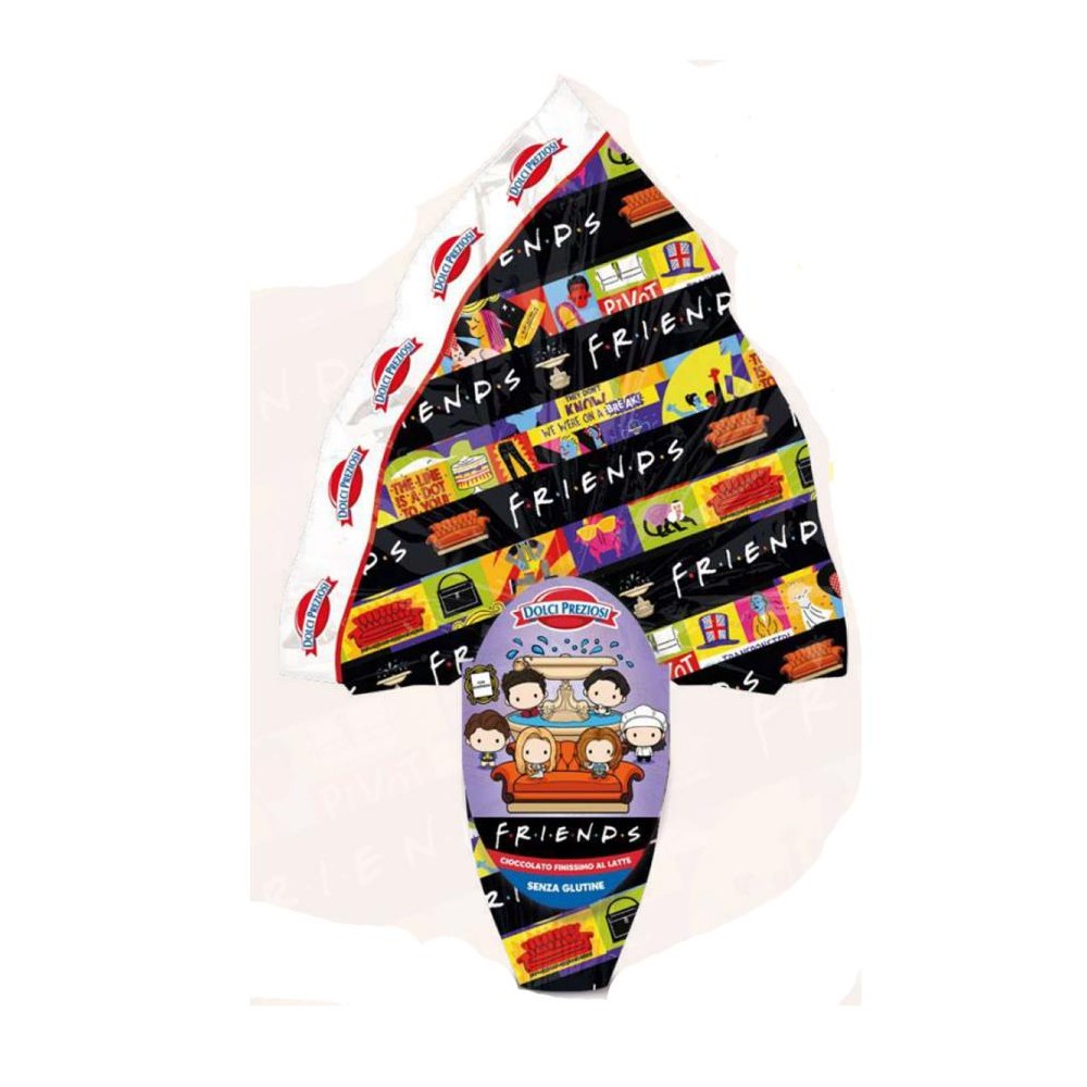 Uovo di pasqua 250g finissimo cioccolato al latte Friends