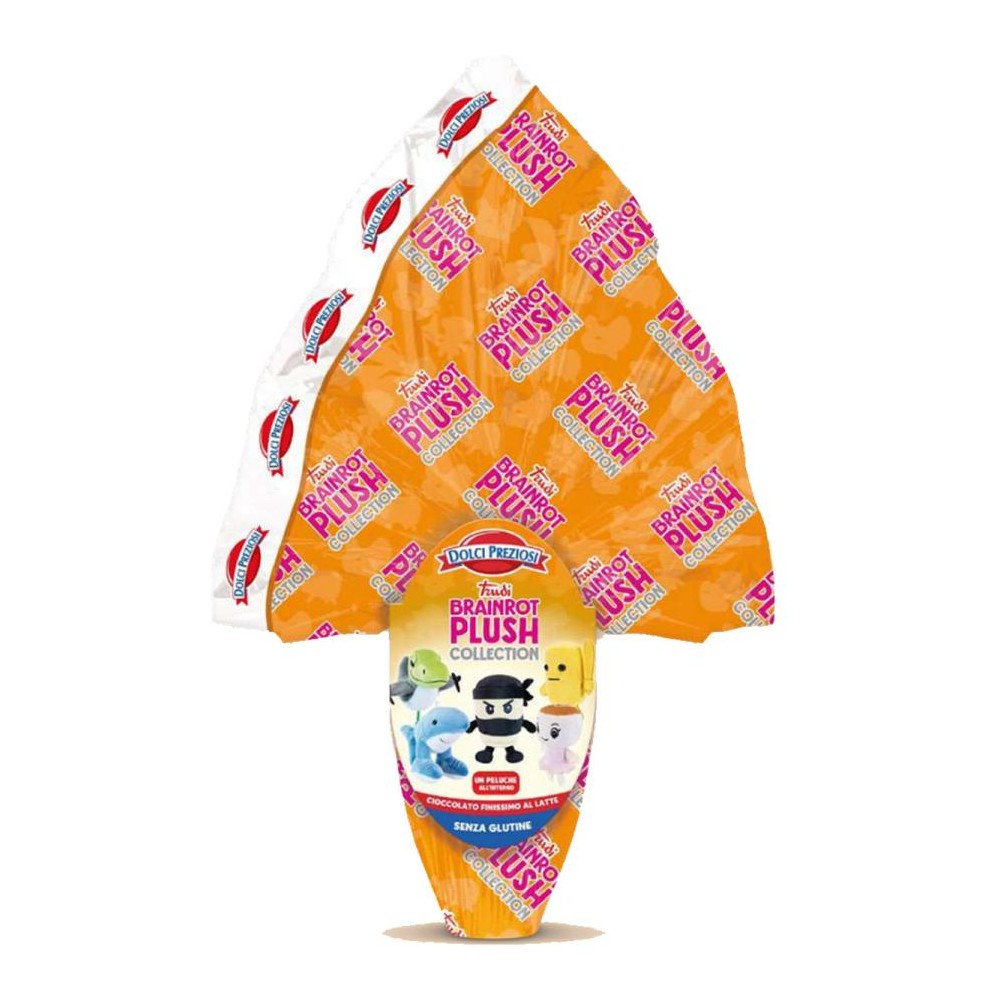 Uovo di Pasqua Cioccolato al latte 260 gr Trudi Brainrot plush