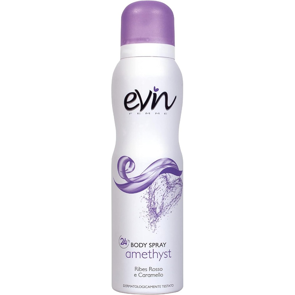 Deodorante Donna Spray Amethyst, Fragranza Ribes Rosso e Caramello