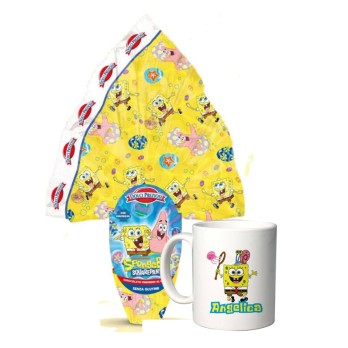Uovo di Pasqua Spongebob con tazza personalizzata