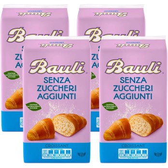 4X Bauli Croissant Cornetti Soffici Senza Zuccheri Aggiunti 185g