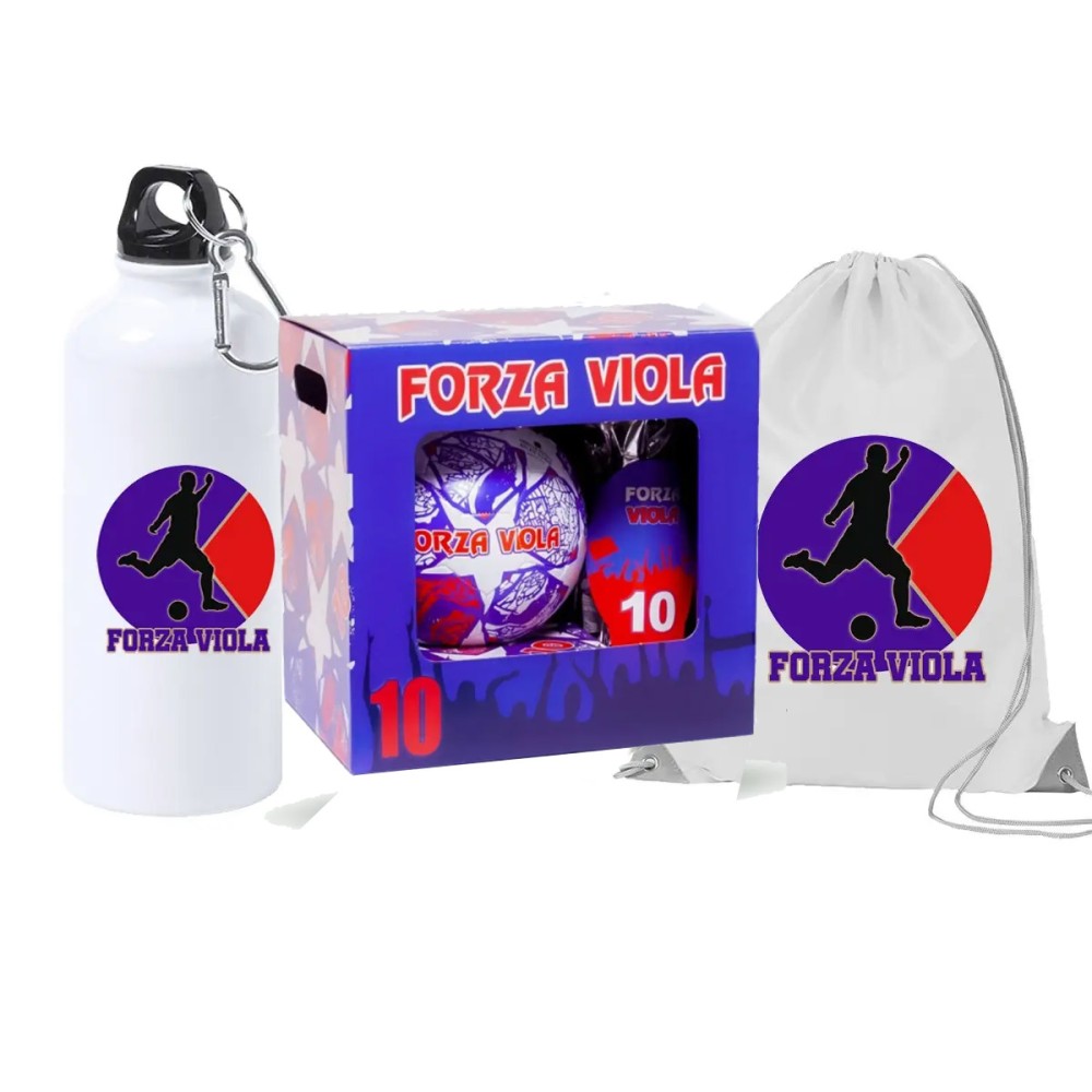 Uovo di Pasqua 150 g Forza Viola Fiorentina Con Pallone n.5 + sacca e borraccia