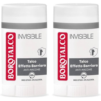 2 Borotalco Invisible Deodorante Uomo Talco