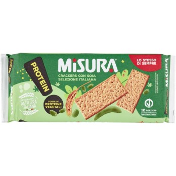 8X Misura Protein Crackers Salatini con Farina di Soia ad Alto Contenuto di Proteine 400g