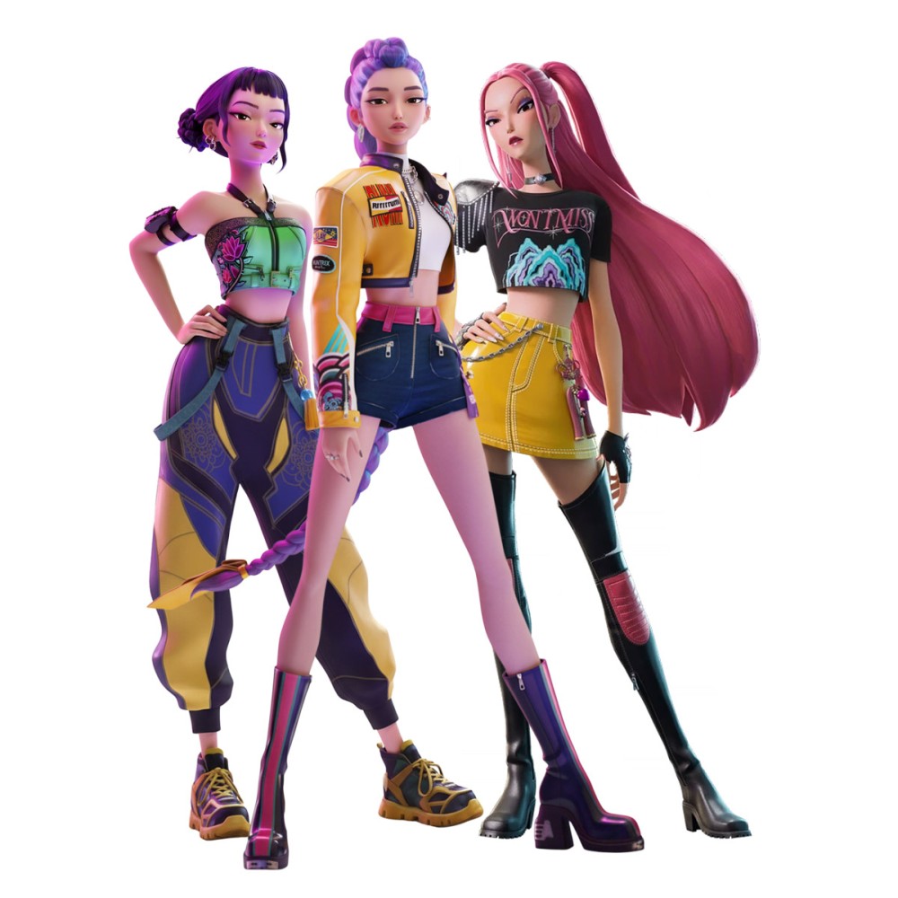 Sagoma in MDF KPop Demon Hunters - 85 cm con supporto