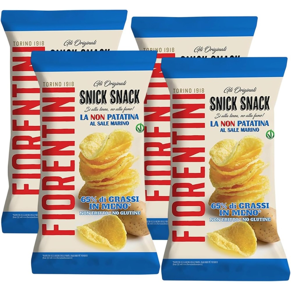 4X Fiorentini Snick Snack La NON Patatina Al Sale Senza Glutine 70g