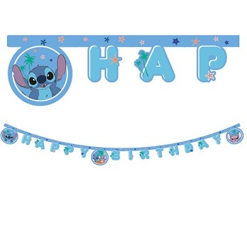 Festone ghirlanda Happy Birthday Stitch
