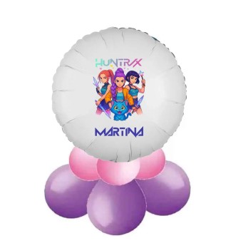 Centrotavola palloncini Kpop Demon Hunters fai da te perosnalizzabile