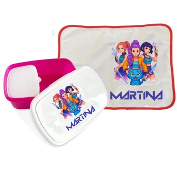 Tovaglietta americana Kpop Demon Hunters + portamerenda personalizzabili