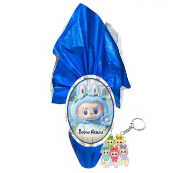 Uovo di Pasqua a tema Labubu Con portachiavi