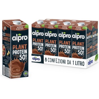 8  ALPRO PROTEIN 50g, Bevanda alla SOIA al gusto CIOCCOLATO