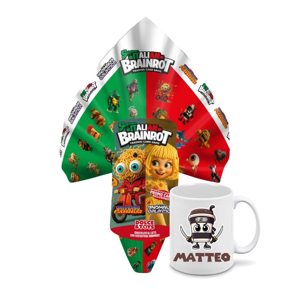 Uovo di pasqua Brainrot Gr 250 + tazza personalizzabile