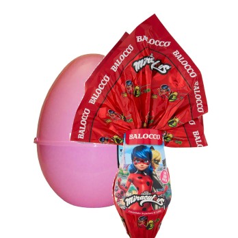 Uovo di Pasqua Ladybug Con Guscio Rosa