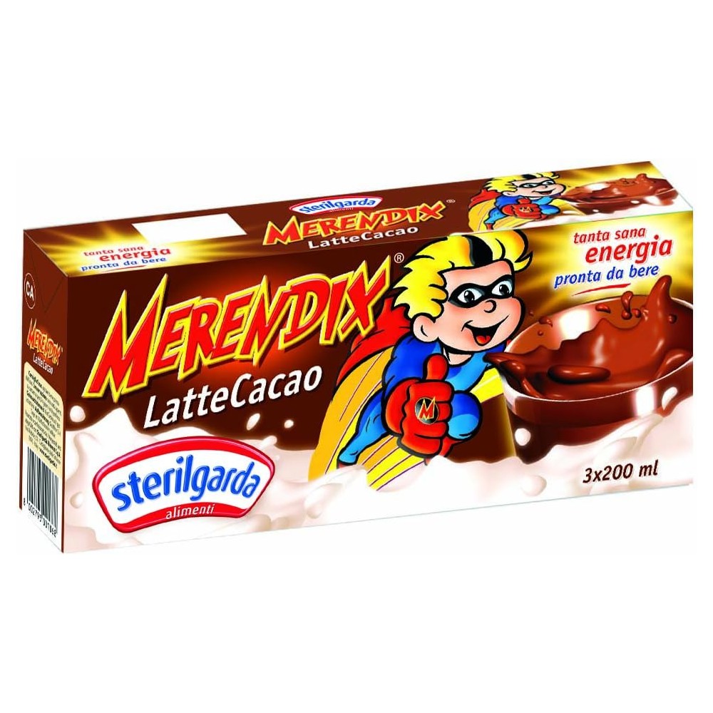 Sterilgarda Latte e Cacao Merendix - Pacco da 24 x 200 ml