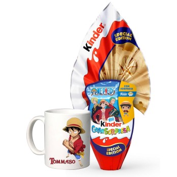 Kinder GranSorpresa Maxi One Piece 220 g + tazza personalizzabile