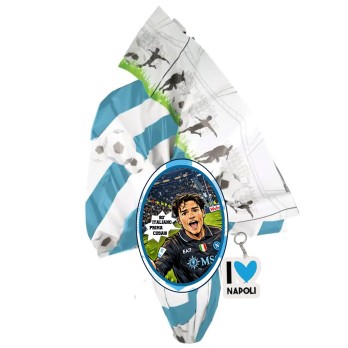 Uovo di Pasqua Napoli Vergara Con portachiavi i love napoli