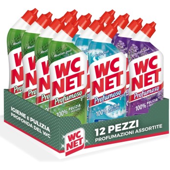 Wc Net - Profumoso Gel Fragranze Assortite, 700 ml x 12 Pezzi