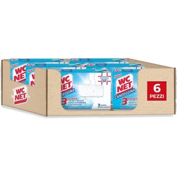 Wc Net - Tavoletta Candeggina 3 Effect, Detergente Igienizzante Solido per WC 2 Pezzi x 6 Confezioni