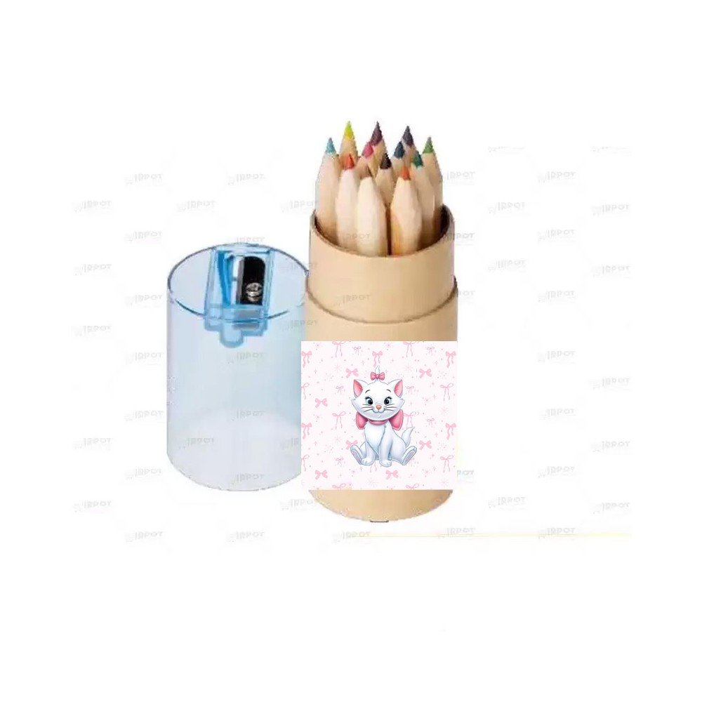 PASTELLI MINù GATTINA MARIE CILINDRO CON FASCETTE ADESIVE - 10 PZ