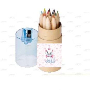 PASTELLI MINù GATTINA MARIE CILINDRO CON FASCETTE ADESIVE - 10 PZ