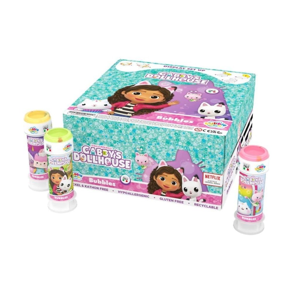 Party Bubbles - Bolle di Sapone Gabby's Dollhouse - La casa delle Bambole 36 pz