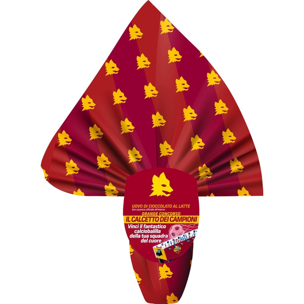 cUovo di Pasqua A.S. Roma da 180 gr + borraccia e sacca nylon