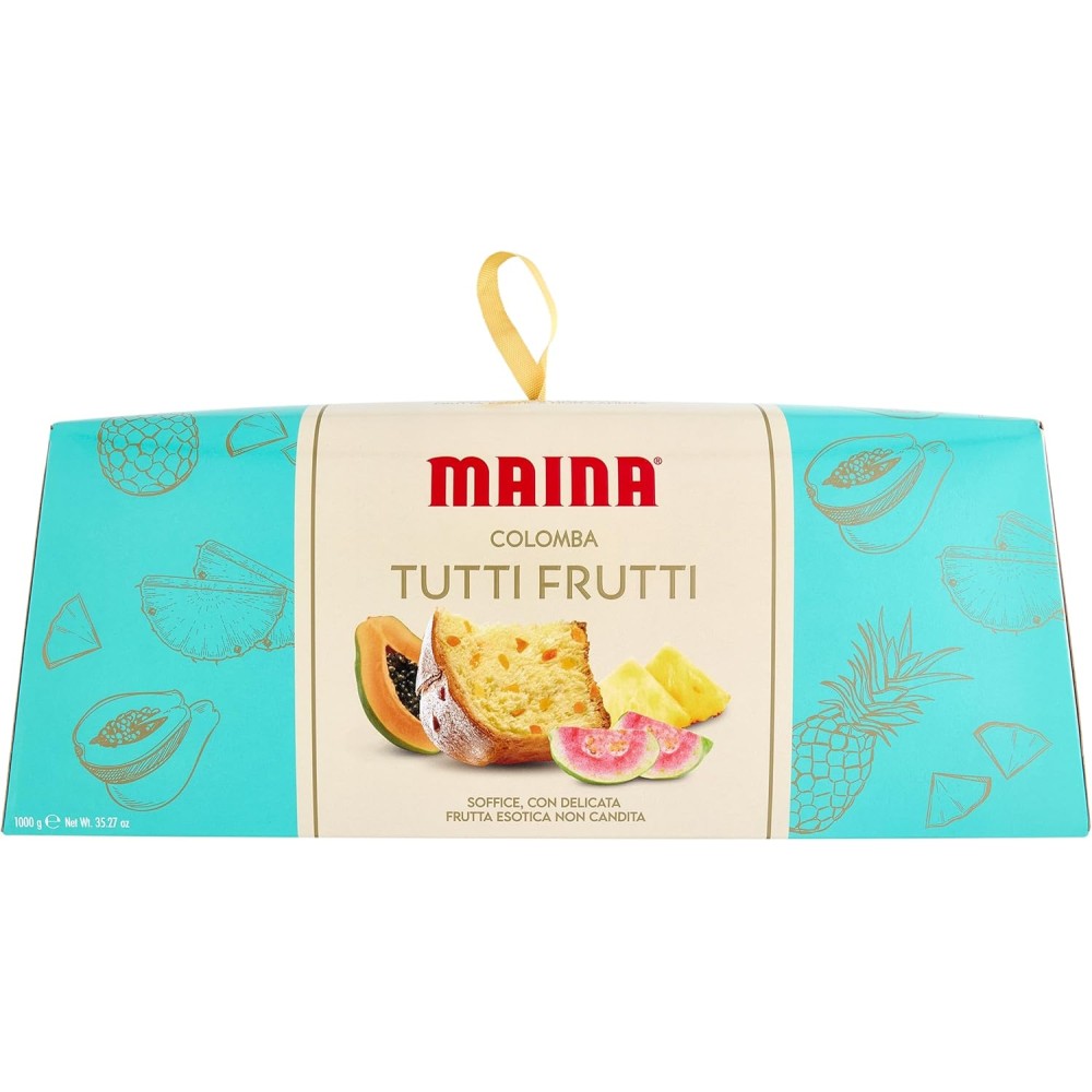 COLOMBA TUTTI FRUTTI MAINA 1000 GR FRUTTA ESOTICA NON CANDITA 1 KG PASQUA TORTA