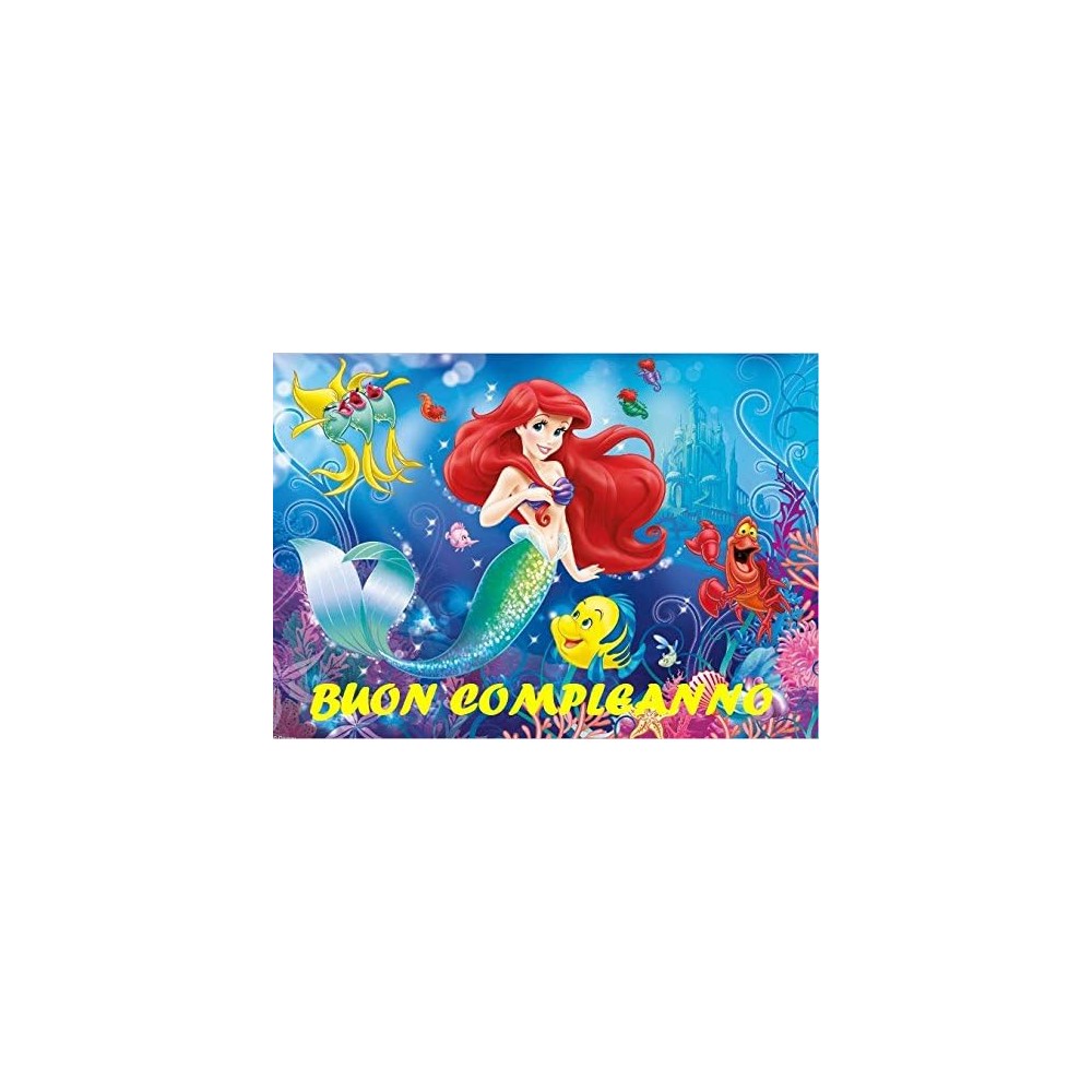 Cialda rettangolare Sirenetta Personalizzabile