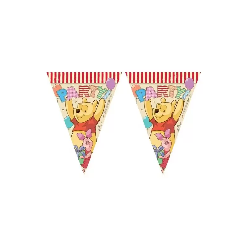 FESTONE BANDIERINE WINNIE THE POOH ALPHABET ADDOBBI FESTA PARTY COMPLEANNO BIMBO