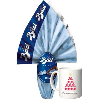 Uovo Baci Perugina Cioccolato al latte con Sorpresa 265g + tazza cuoricini