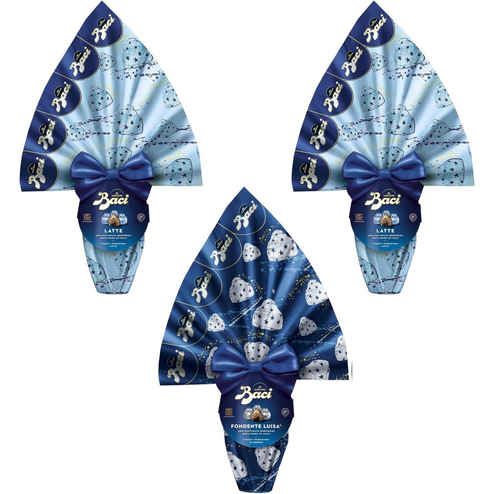 Uovo Baci Perugina Fondente Luisa 265 Gr+ 2 Uovo Baci Perugina Latte Luisa 265 Gr.