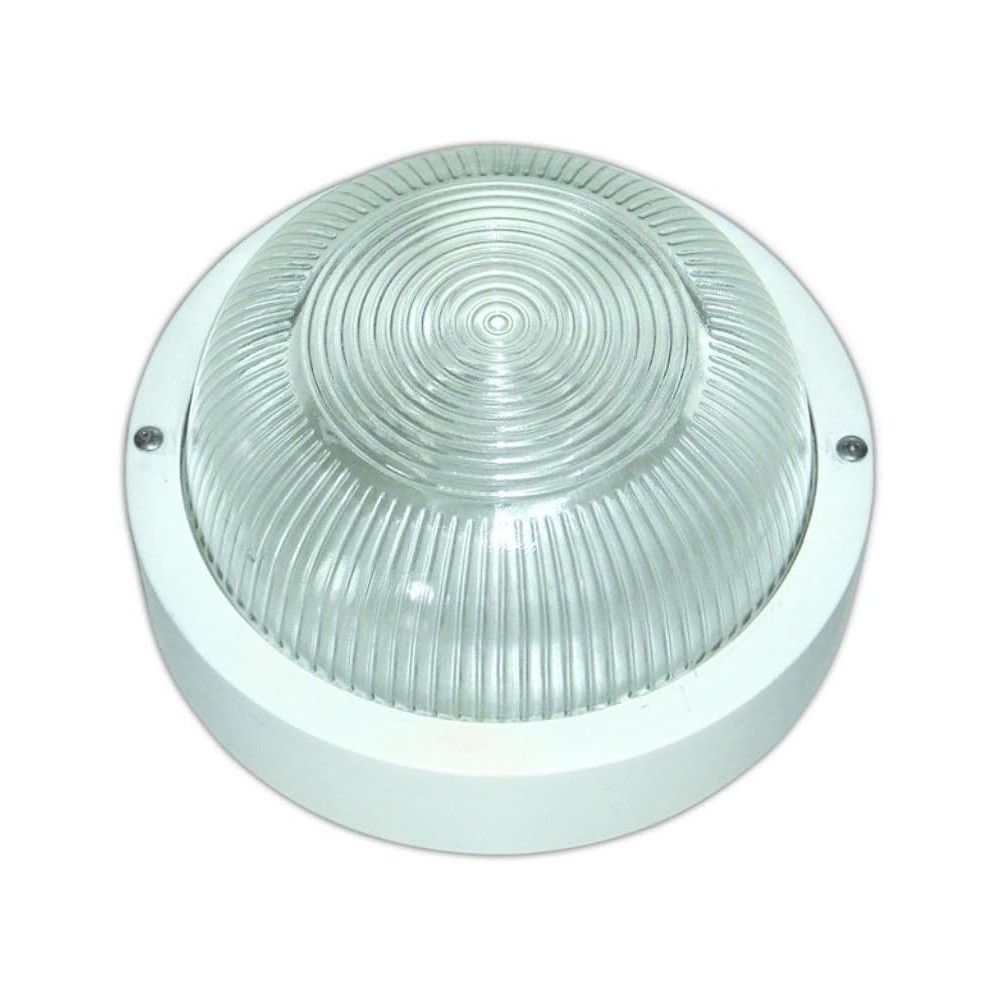 2X PLAFONIERA TONDA ARNO GL S1301 BIANCHE ILLUMINAZIONE DA ESTERNO GIARDINO CASA