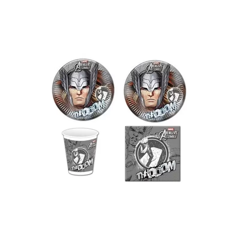 KIT N2 FESTA BAMBINO SUPER EROE THOR 