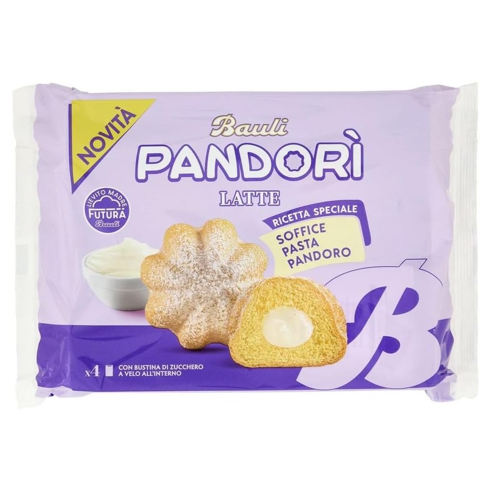 3 X BauIi Pandorì Mini Pandorino con Crema a Latte e Zucchero a Velo 150g Ideale per grandi e piccini pro