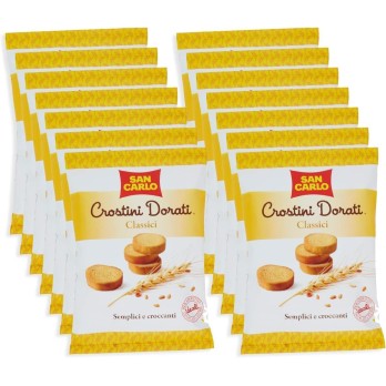 Set 10 confezioni San Carlo - Crostini Dorati Classici 75 g