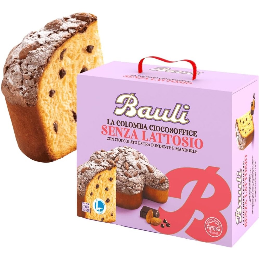 Colomba Bauli Senza Lattosio Con Gocce di Cioccolato 750 g
