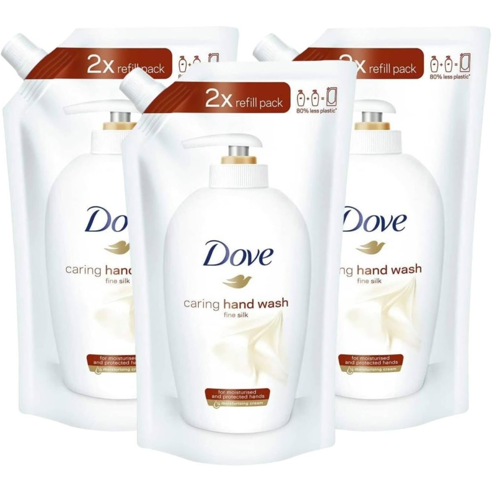 Dove Eco-Ricarica Sapone Liquido Mani Corpo Viso Seta Preziosa 500ml