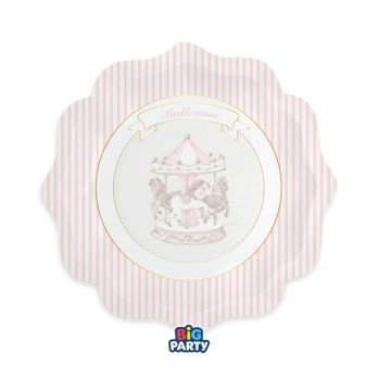 Kit 12 persone battesimo Carillon rosa