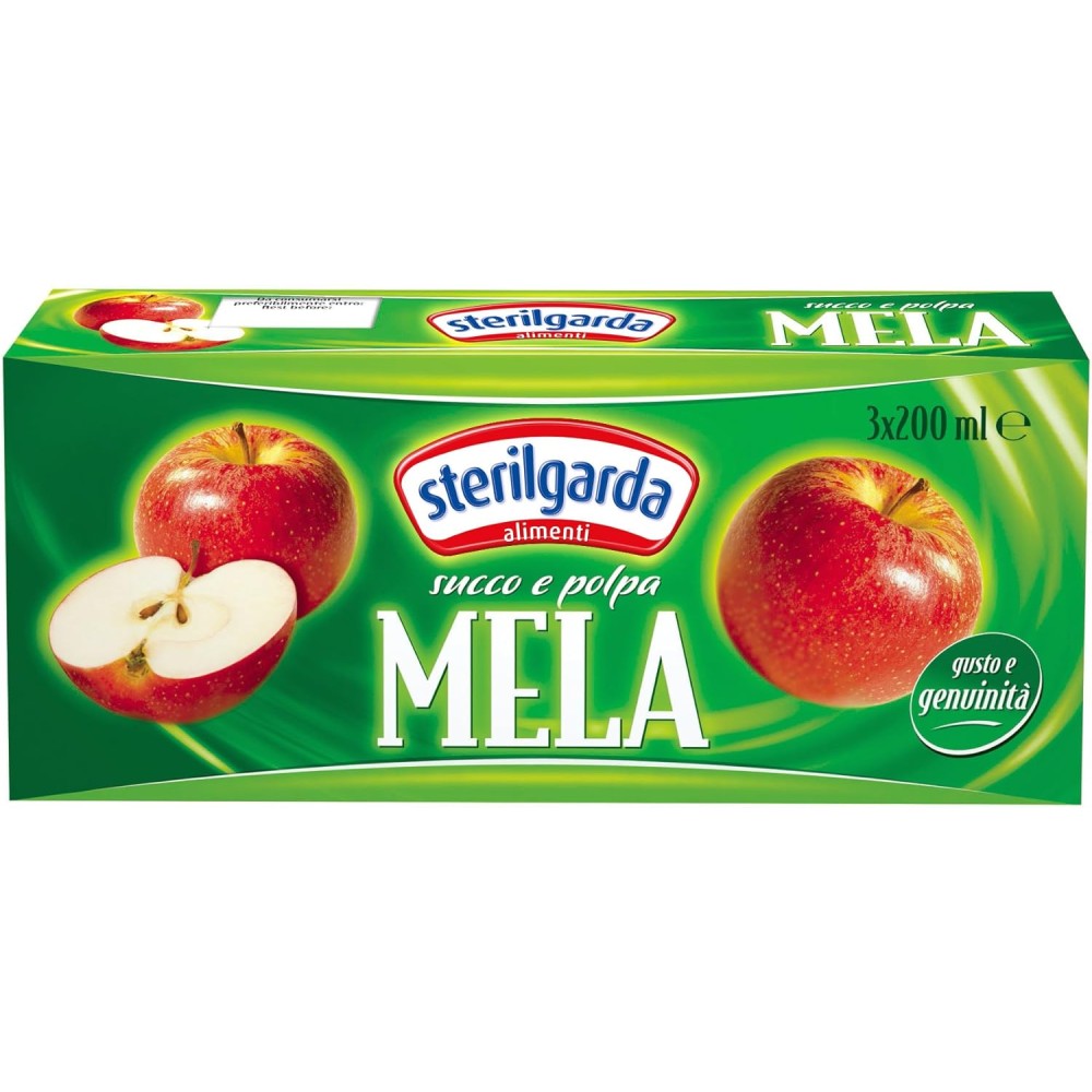 Sterilgarda Succo e Polpa Mela - Pacco da 24 x 200 ml
