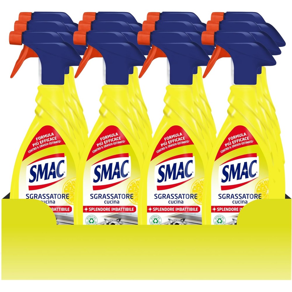 Smac - Sgrassatore Cucina al Limone 650 ml x 12 Pezzi