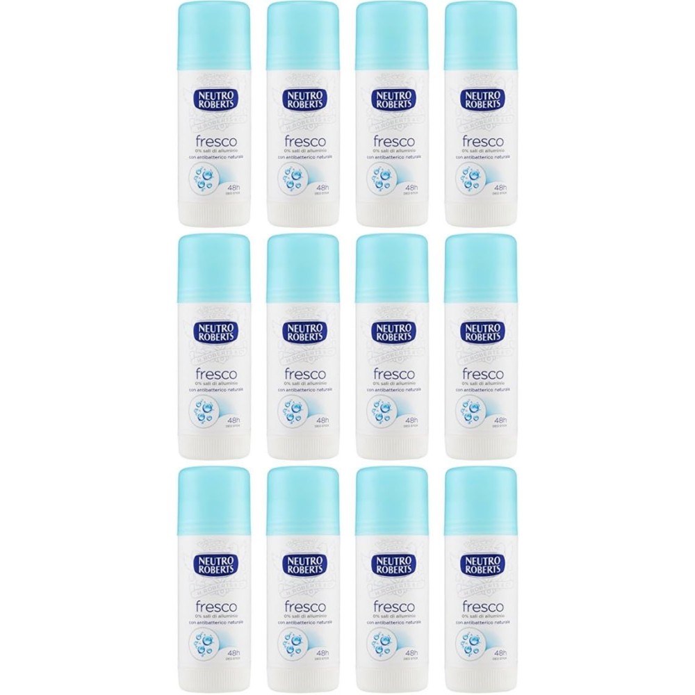 12 X NEUTRO ROBERTS DEODORANTE FRESCO DEO STICK
