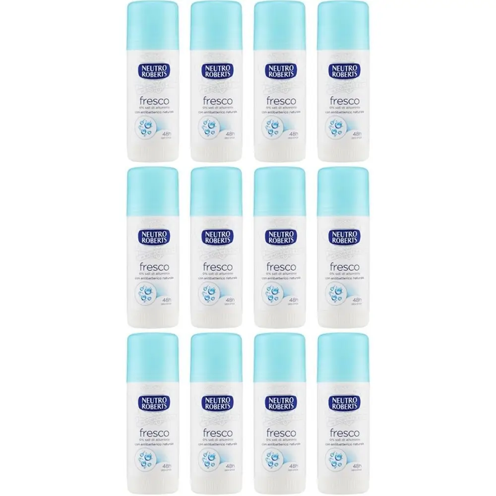 12 X NEUTRO ROBERTS DEODORANTE FRESCO DEO STICK