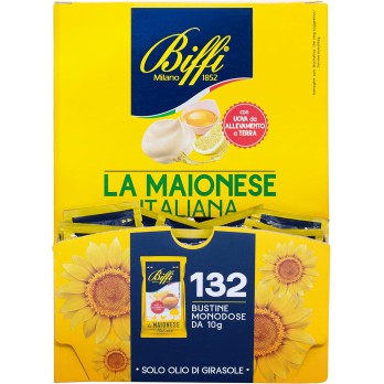Biffi - Maionese Italiana - Monodose - 132 bustine monoporzione da 10 g