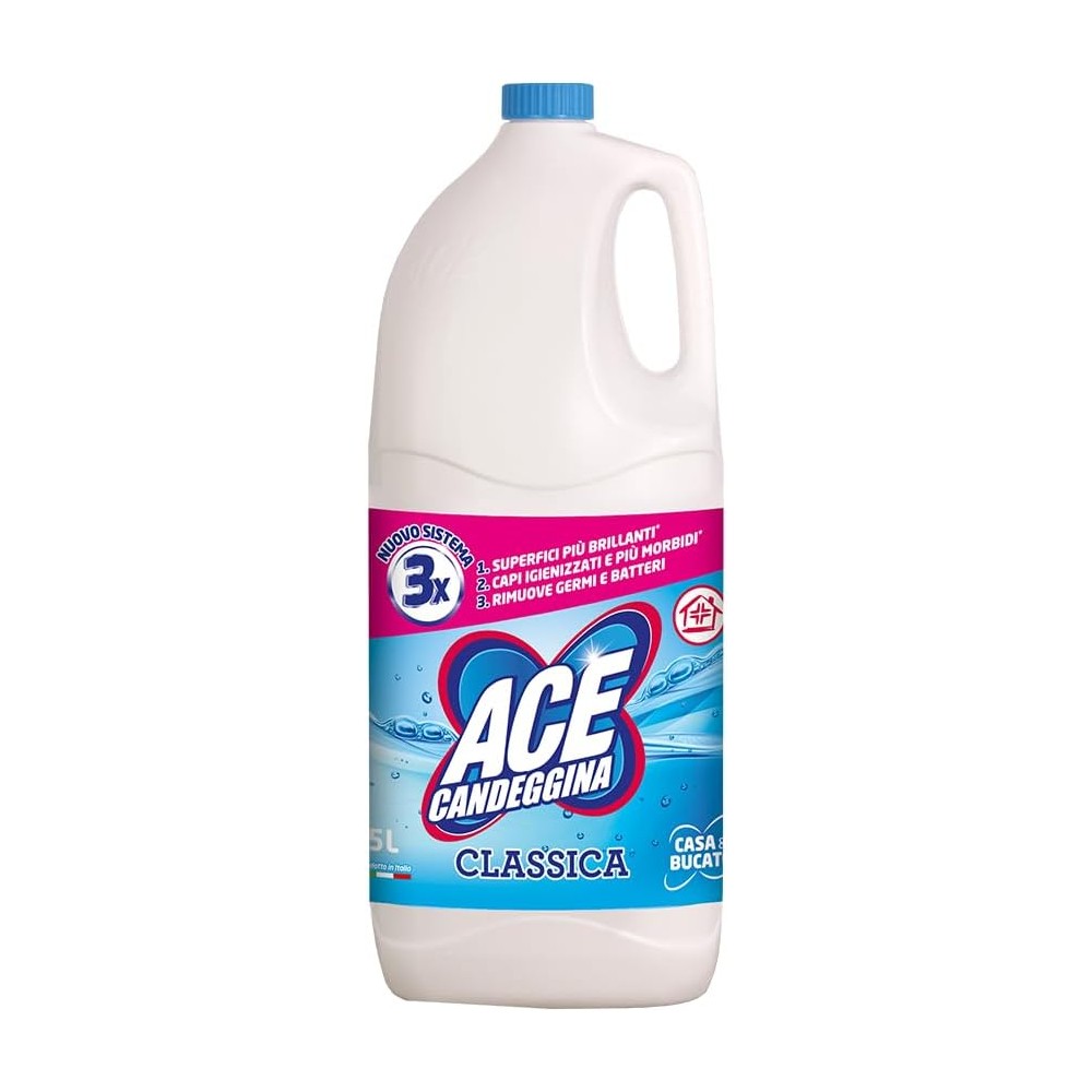 ACE Candeggina Classica – 2 Flaconi da 5 Litri