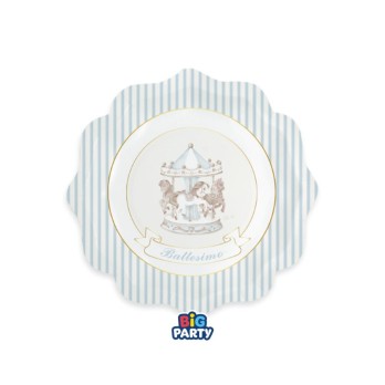 6 Piatti Ø 20 cm Battesimo Carillon Celeste 77165