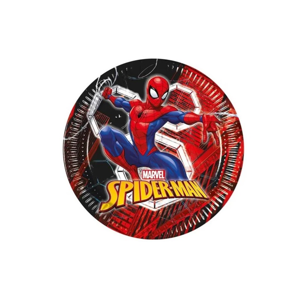 Piatti 23 cm FSC PLASTIC FREE Spider-Man World Of Webs 8 pz 5PR97313