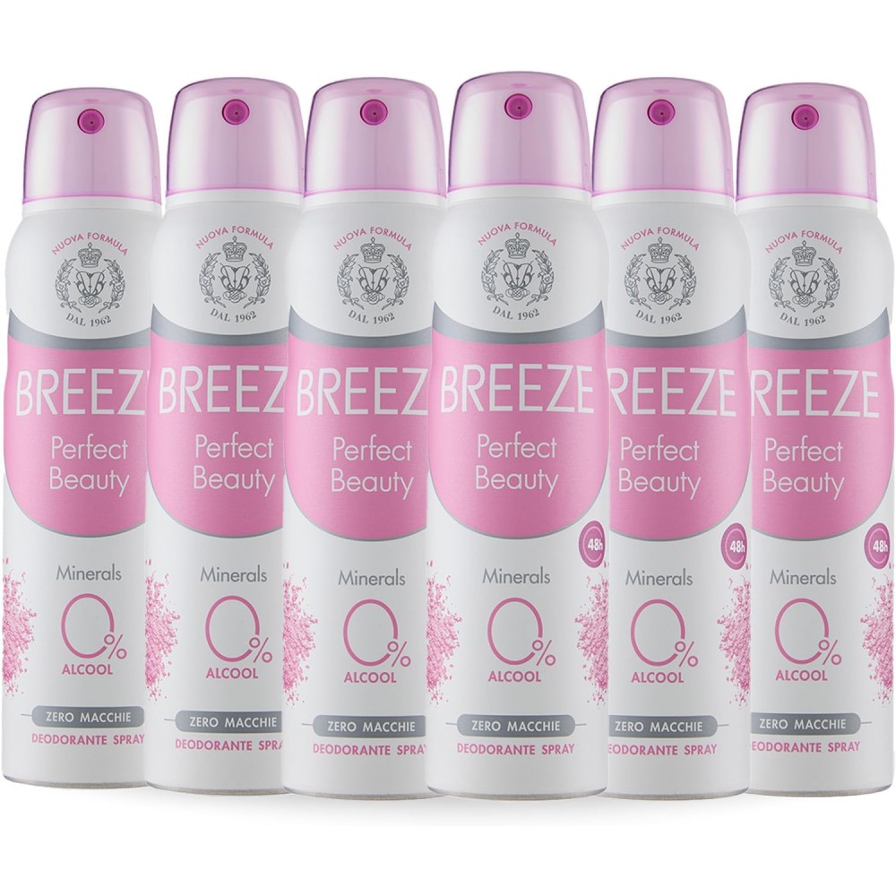 BREEZE | Deodorante Spray Perfect Beauty, 6x150 ml