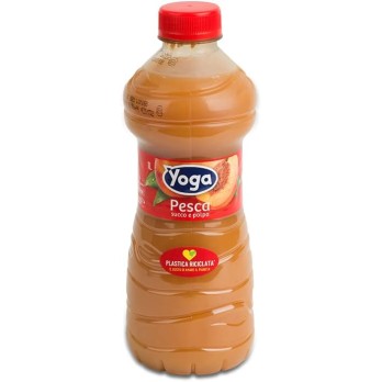 6X Yoga Pesca Succo di Frutta e Polpa al Gusto di Pesca Italiana 1L